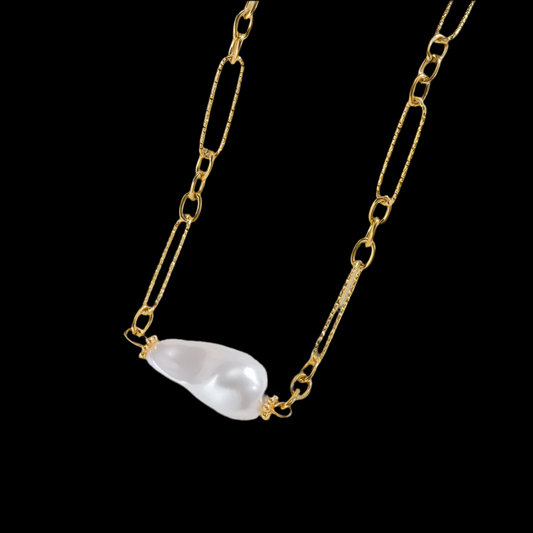 Collar de Perla de moda Acero Inoxidable