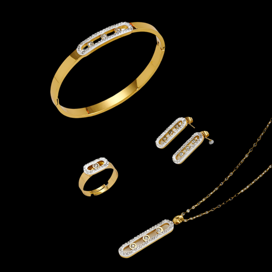 Conjunto de Joyería Chapada en Acero Inoxidable