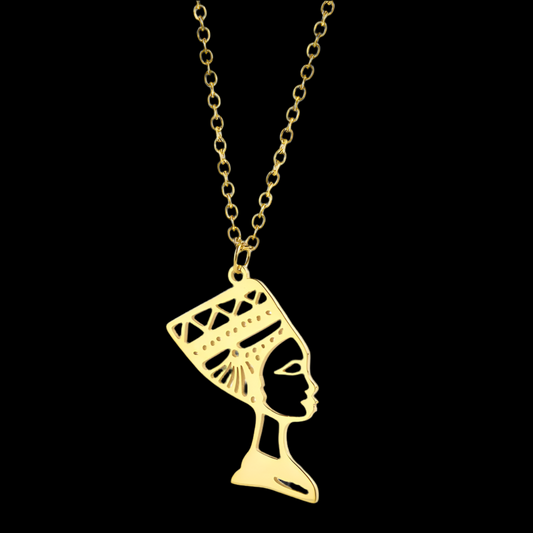 Collar de Retrato de Moda chapado de Acero Inoxidable