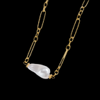 Collar de Perla de moda Acero Inoxidable.