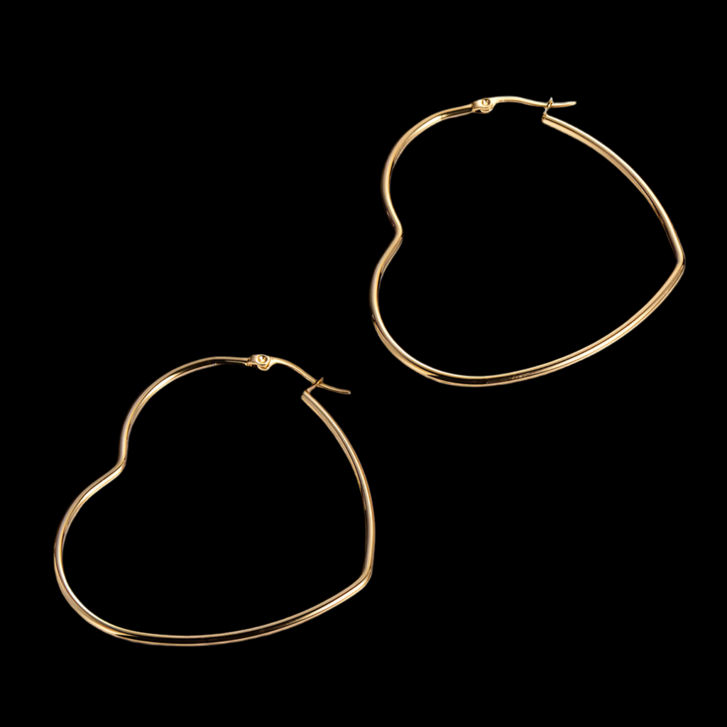 Pendientes de Estilo Simple en forma de Corazón