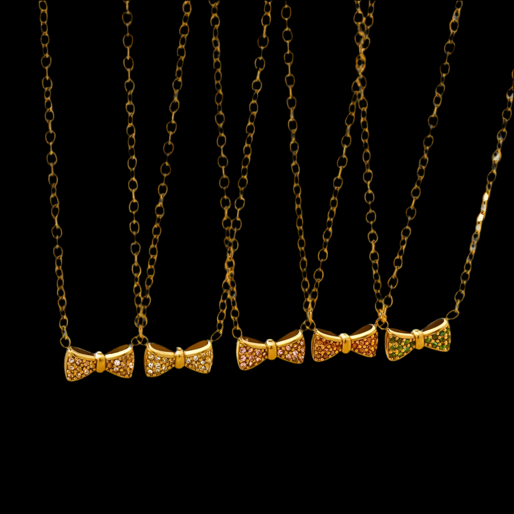 Colgante Simple de Nudo de Mariposa de alta gama