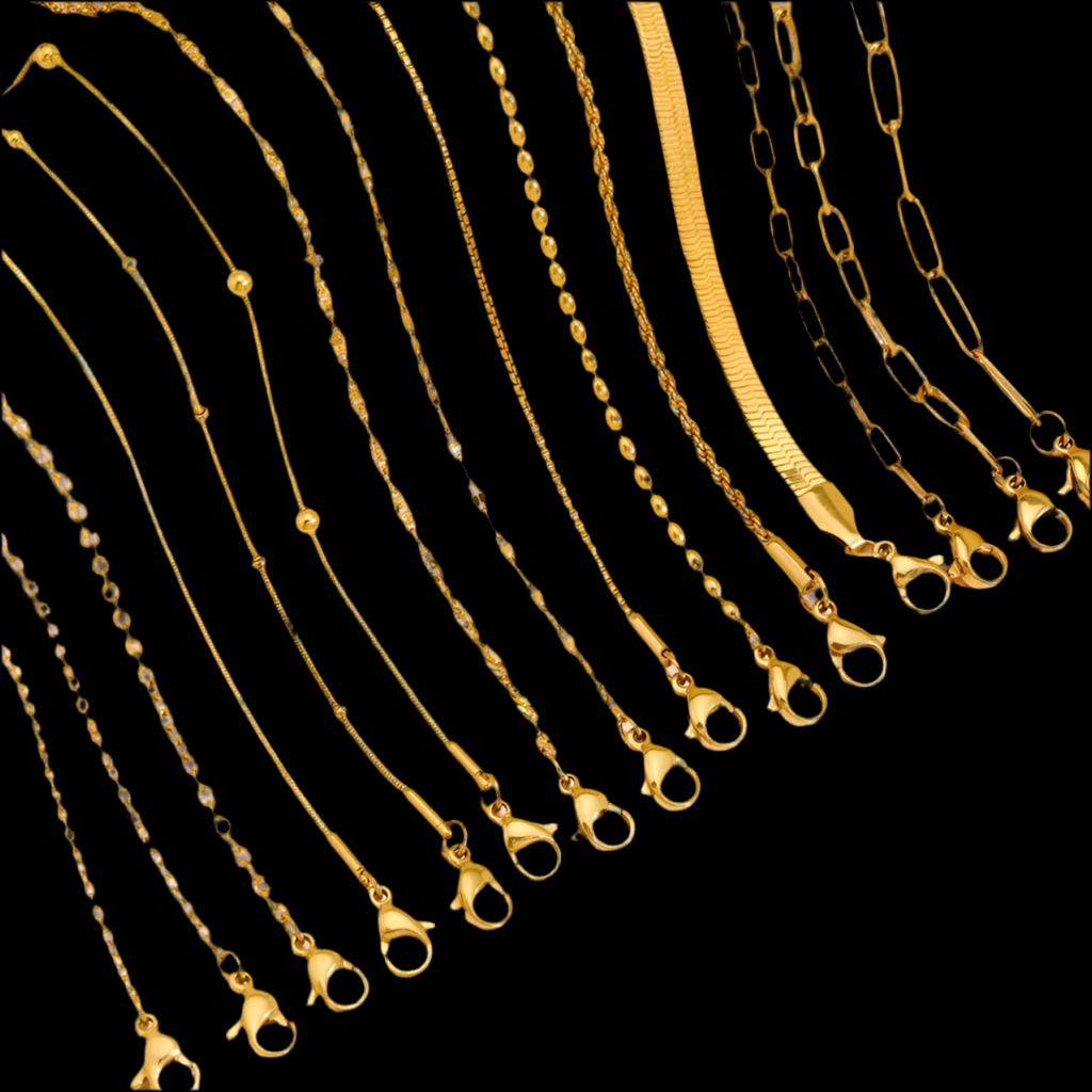 Cadenas en forma de Serpiente de Acero Inoxidable