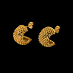 Pendientes de Acero Inoxidable sin incrustaciones.