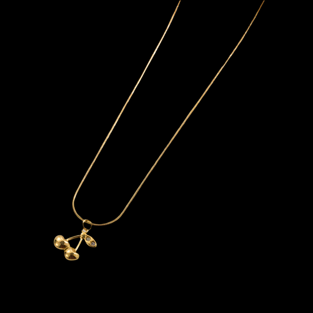 Collar de Cereza de Acero Inoxidable