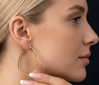 Pendientes de Estilo Simple en forma de Corazón.